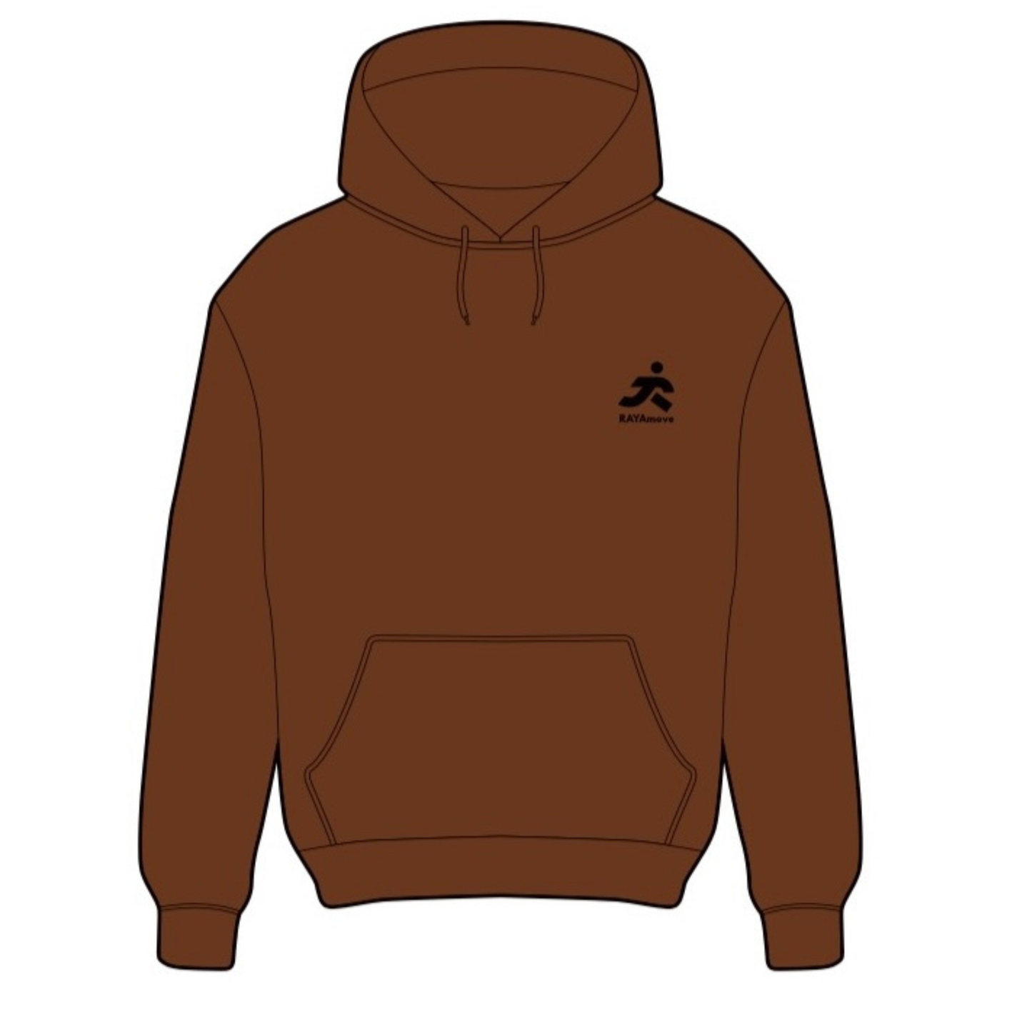 Men Hoodie brown