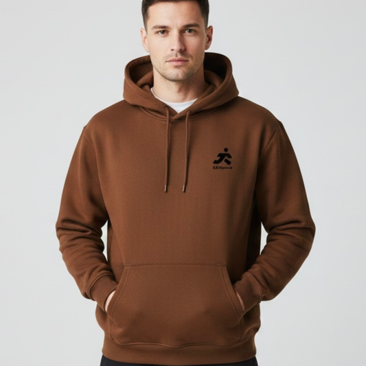 Men Hoodie brown