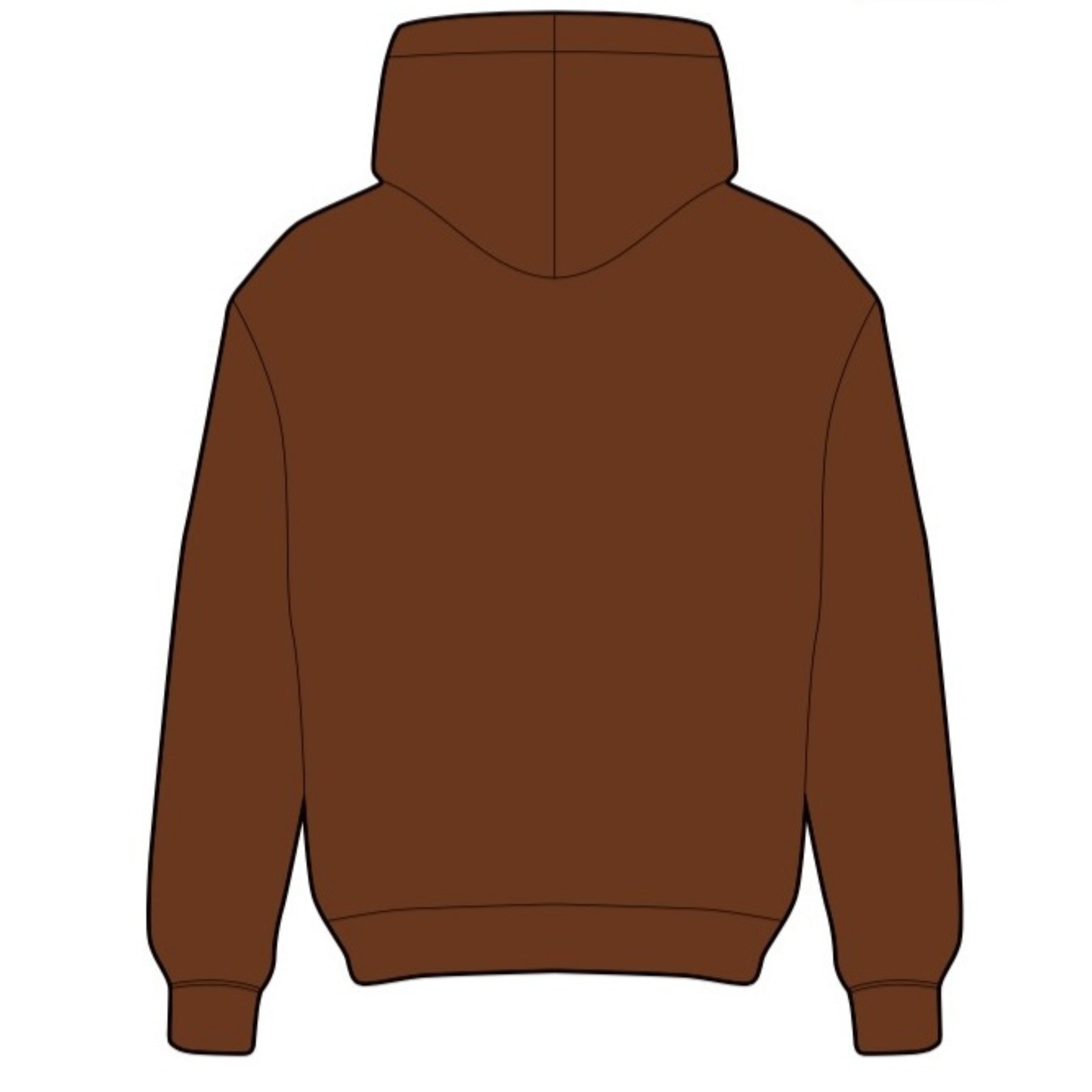 Men Hoodie brown
